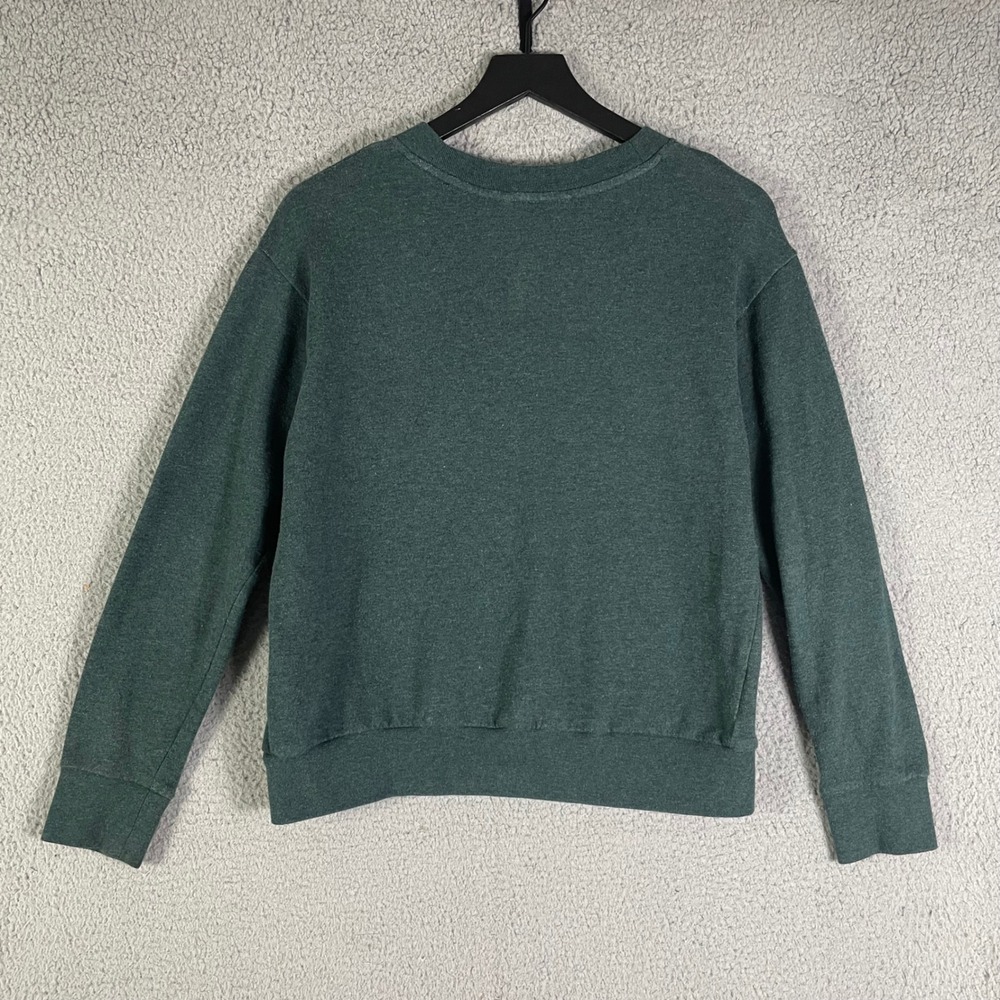 Banana Republic Knock Out‎ Crewneck Sweatshirt Dark Green Women's Small - Picture 6 of 8